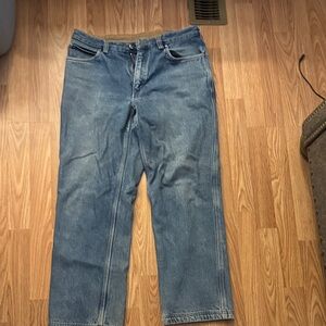 Duluth Trading Co Women's Flannel Lines Jeans